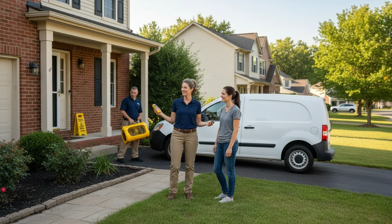 Water restoration image for Water Damage & Restoration Services in Franklin, AR